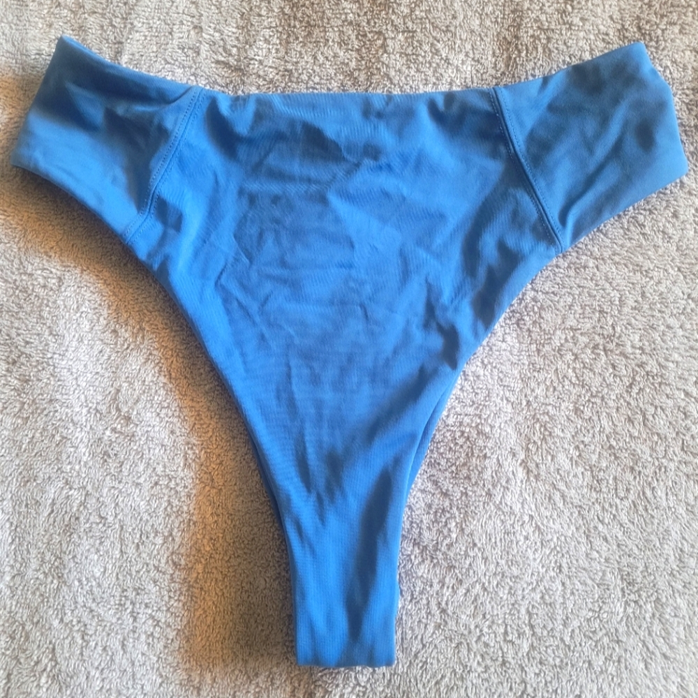 Blue bikini bottoms